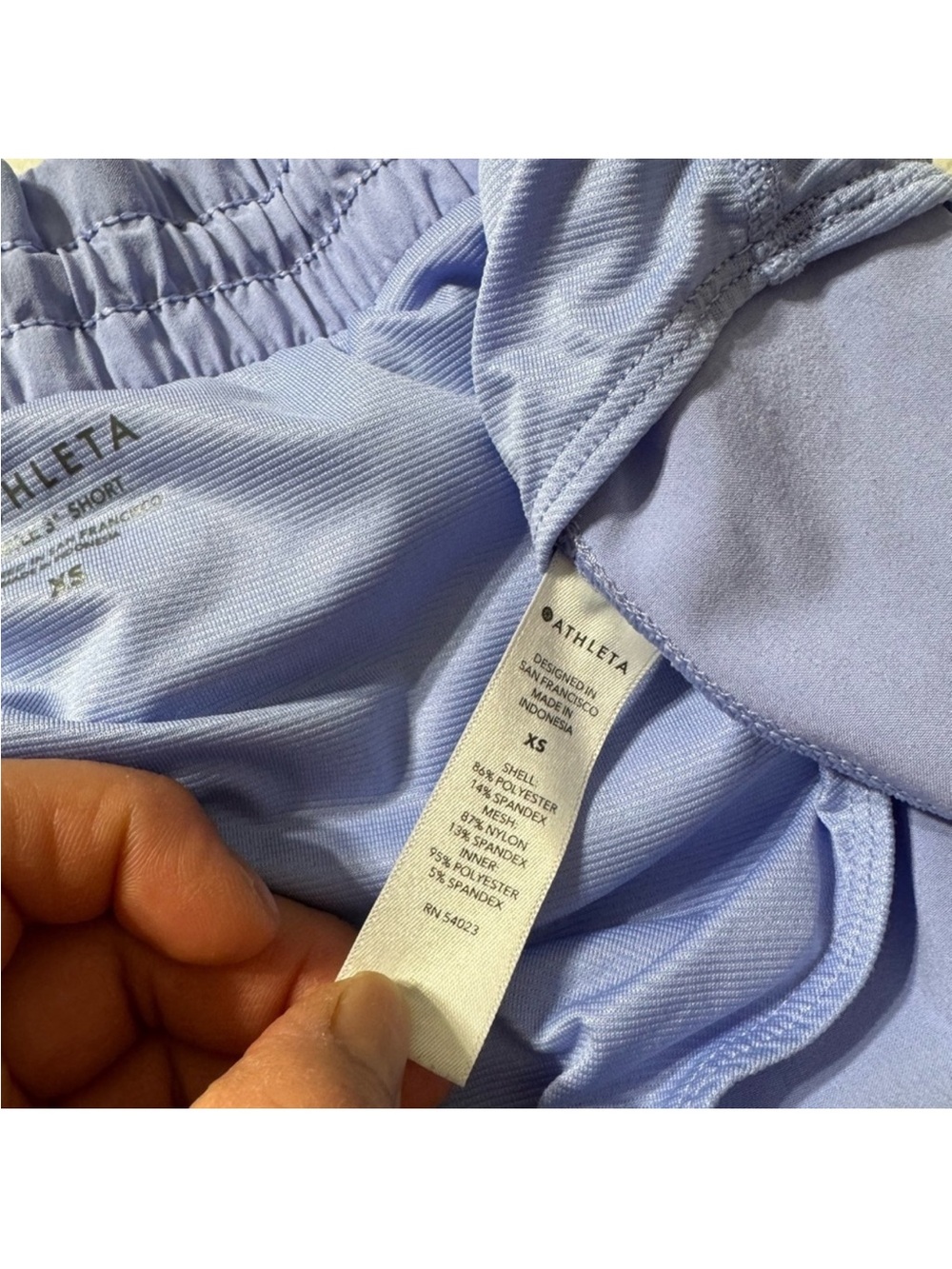 Athleta Layered Athletic Shorts in Lavender and Light Gray - Picture 7 of 12